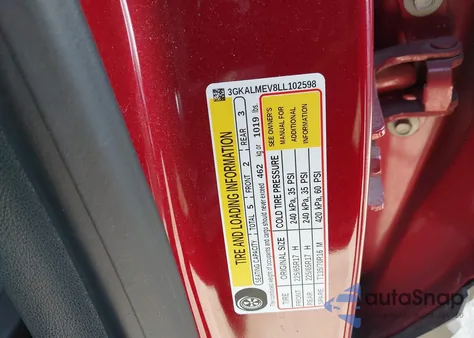 2020 GMC Terrain Fwd Sle из США, поврежденный, VIN 3GKALMEV8LL102598